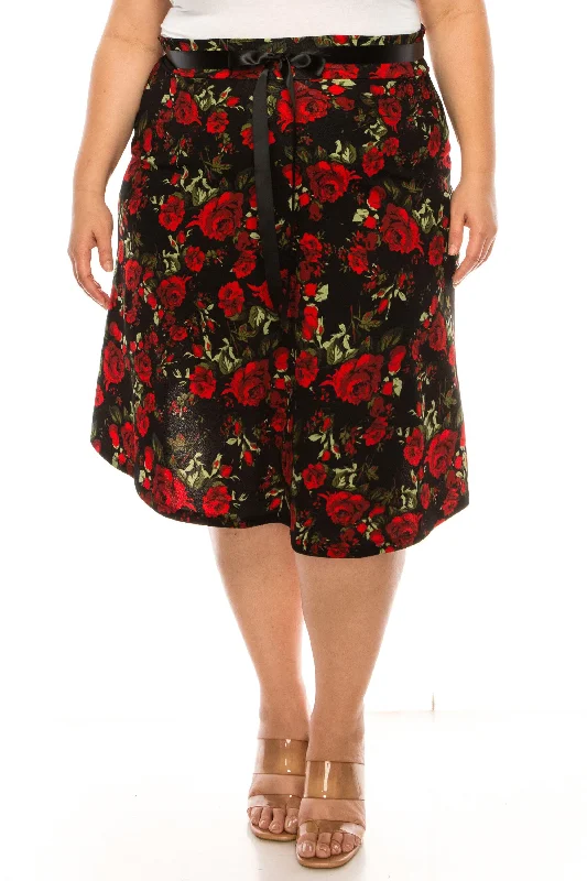 Floral Black Red 2