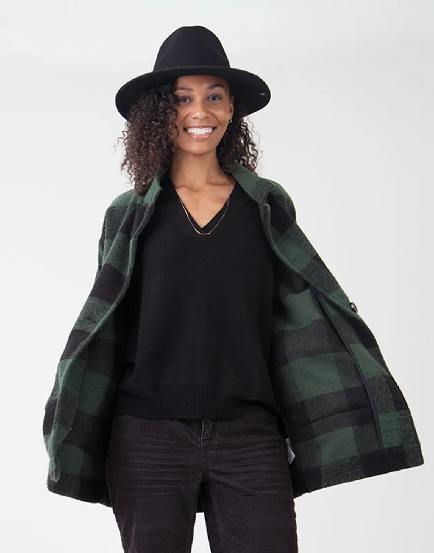 Aurora Sweater: Black Solid Print Embellished