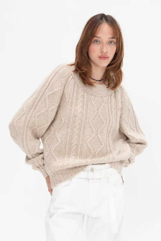 Fionn Sweater, Light Brown Natural