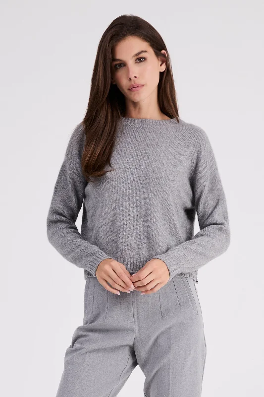 + Beryll Holly Cashmere Sweater | Pebble Gray Satin Fabric Silk Fabric Chiffon Fabric + Beryll Holly Cashmere Sweater | Pebble Gray Satin Fabric Silk Fabric Chiffon Fabric