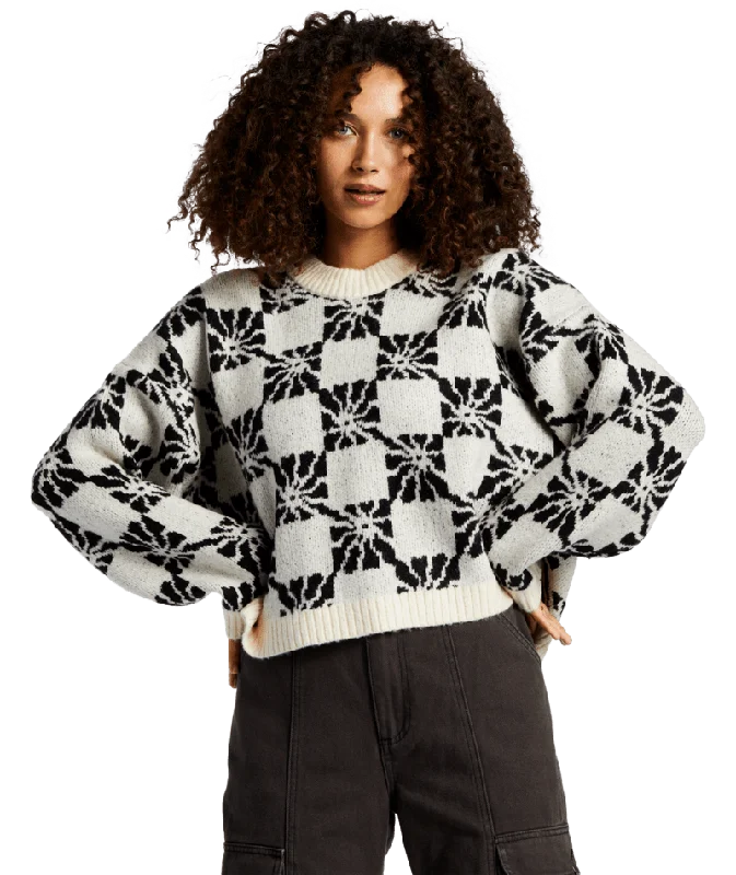 BILLABONG Women's Beyond Basic Crewneck Sweater Black Sands Hooded Sweater Collared Sweater Shawl Collar BILLABONG Women's Beyond Basic Crewneck Sweater Black Sands Hooded Sweater Collared Sweater Shawl Collar