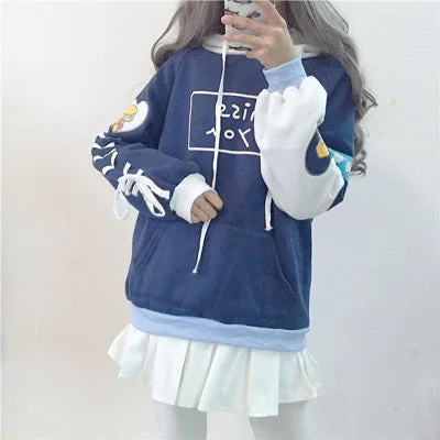 Cute cartoon long-sleeved sweater coat YV405