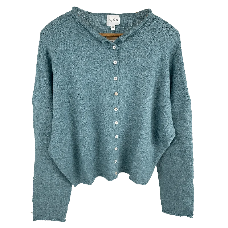 Everything Super Soft Knit Cardigan Sweater - Tourmaline Spandex Blend Rayon Blend Denim Blend Everything Super Soft Knit Cardigan Sweater - Tourmaline Spandex Blend Rayon Blend Denim Blend