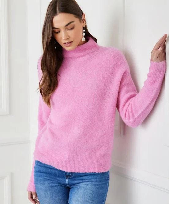 Karen Kane Mock Neck Boucle Sweater Peony Faux Fur Fabric Real Fur Fabric Shearling Fabric Karen Kane Mock Neck Boucle Sweater Peony Faux Fur Fabric Real Fur Fabric Shearling Fabric