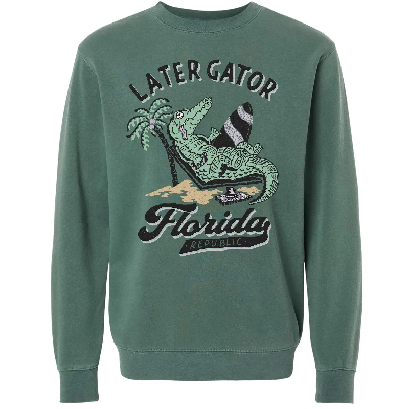 Later Gator Florida Sweater Seamless Knitted Crochet