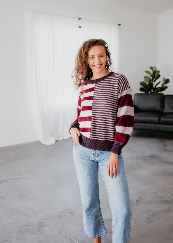 Noemi Colorblock Stripe Sweater