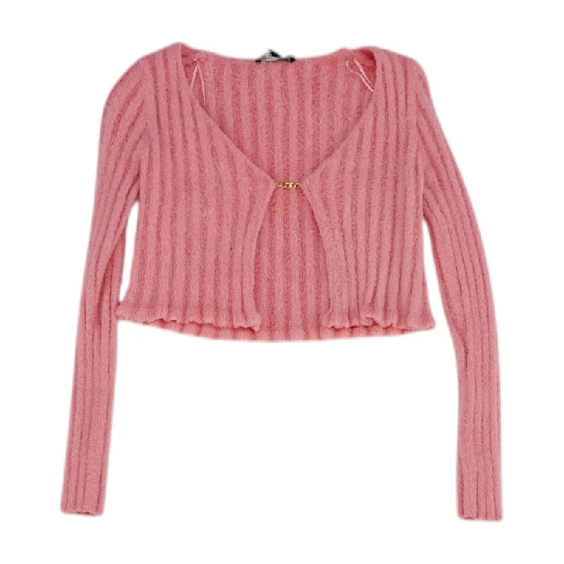 Pink Solid Sweater