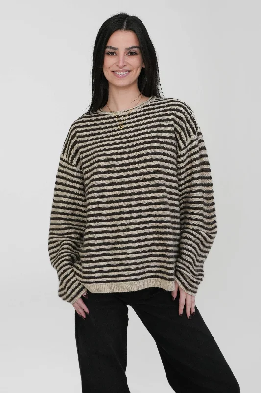 Silvia Sweater Satin Blend Silk Blend Wool Blend