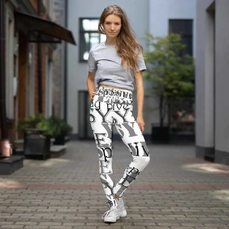 Stay Positive Yoga Leggings - Super Soft, Stretchy & Comfortable Elegant Stretchy Faux Leather Leggings Stay Positive Yoga Leggings - Super Soft, Stretchy & Comfortable Elegant Stretchy Faux Leather Leggings