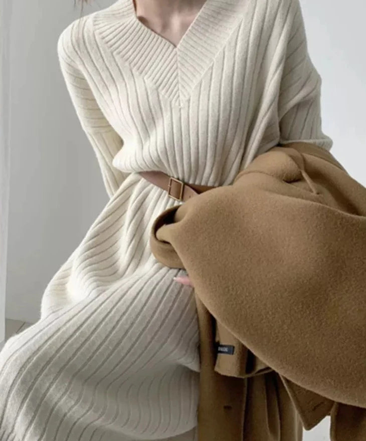 hoombox Midi Sweater Dresses Women Autumn Winter V Neck Long Sleeve Warm Elegant Long Casual Loose Ladies Harajuku Dress Collared Crew Neck Turtle Neck hoombox Midi Sweater Dresses Women Autumn Winter V Neck Long Sleeve Warm Elegant Long Casual Loose Ladies Harajuku Dress Collared Crew Neck Turtle Neck