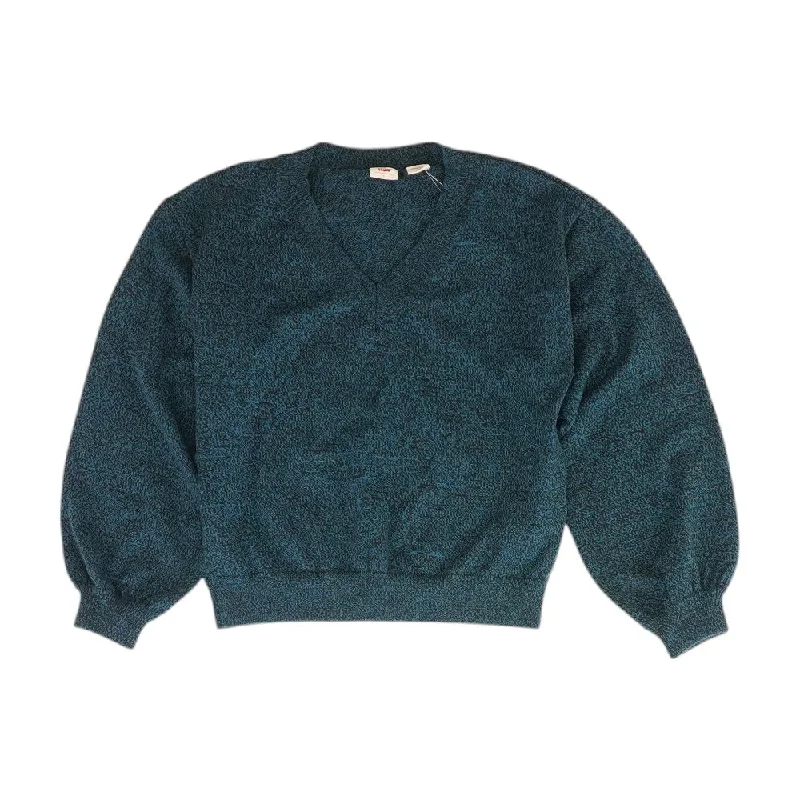 Teal Misc V-Neck Sweater