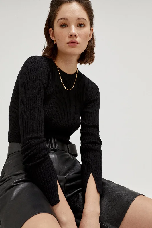 The Merino Wool Ribbed Sweater