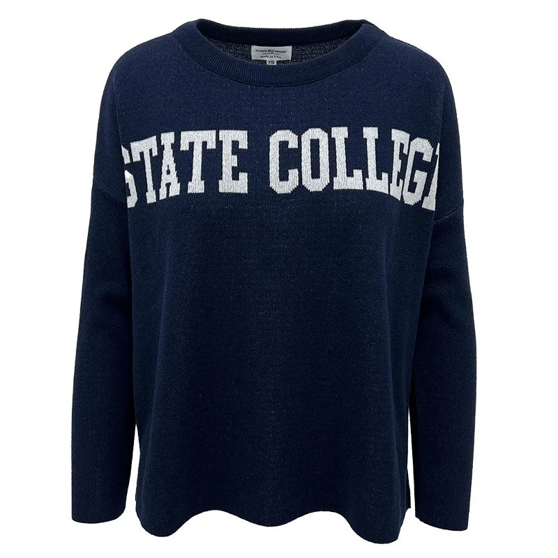 Town Pride Ladies STATE COLLEGE Everyday Sweater Transparent Opaque Sheer