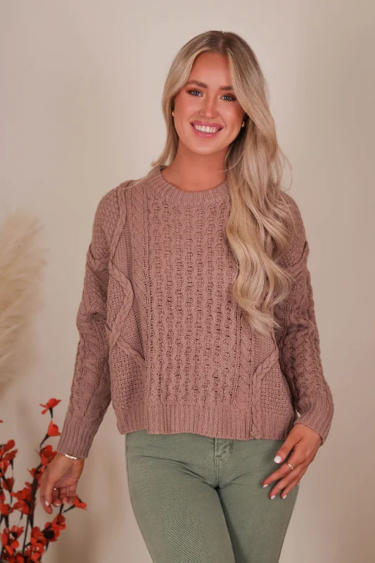 Traveling Far Sweater-Mocha