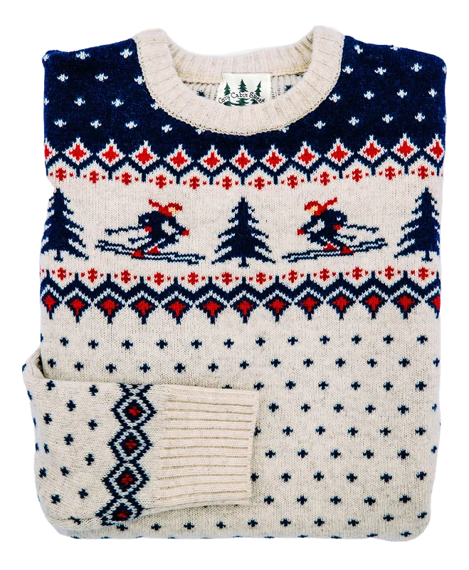 The Alpine Ski Sweater Chenille Fabric Brocade Fabric Lace Fabric