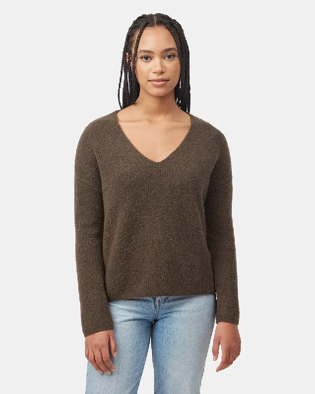 Highline Fuzzy V-Neck Sweater