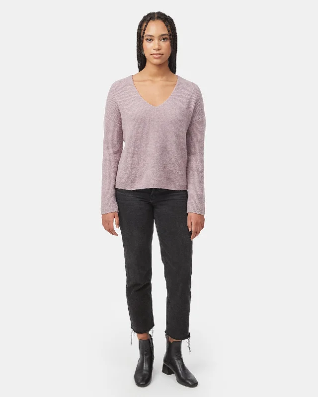 Highline Fuzzy V-Neck Sweater