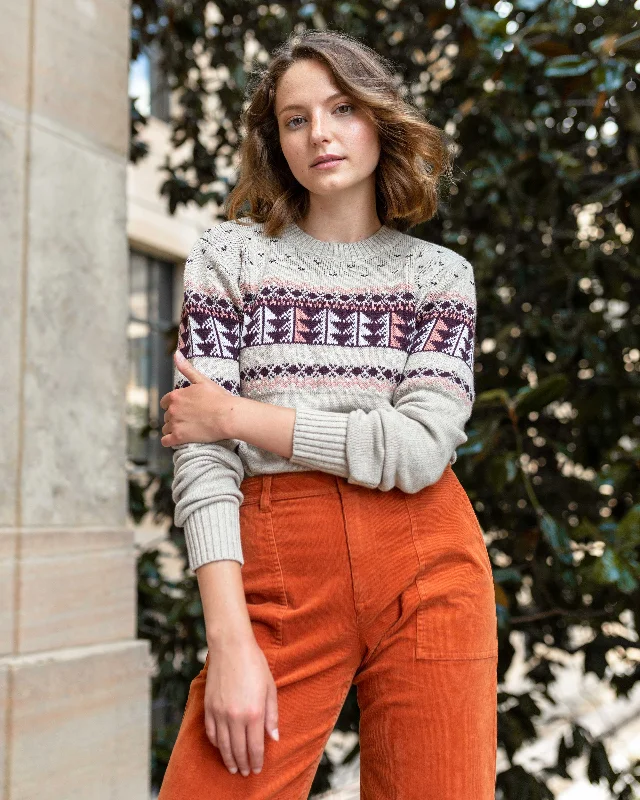Merino Blend Ski Sweater Collared Crew Neck Turtle Neck