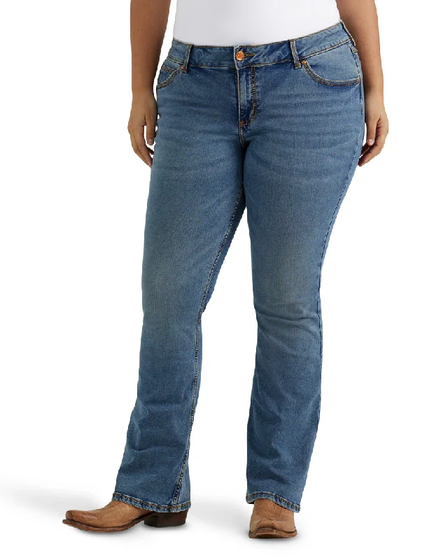 Women's Retro Mae Mid Rise Plus Size Jeans