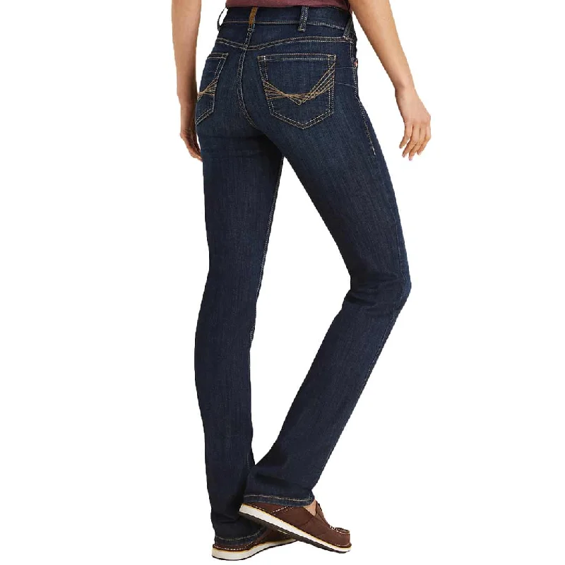 Ariat Women's REAL Perfect Rise Greta Straight Leg Jeans Comfortable Jogger Style Jeans Ariat Women's REAL Perfect Rise Greta Straight Leg Jeans Comfortable Jogger Style Jeans