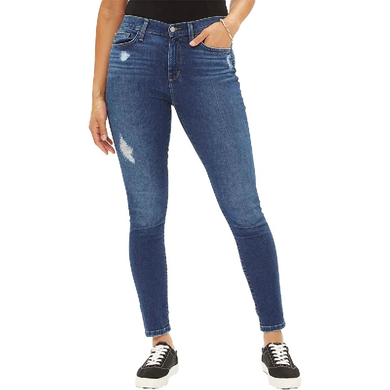 Joe's Womens Ankle Distressed Skinny Jeans