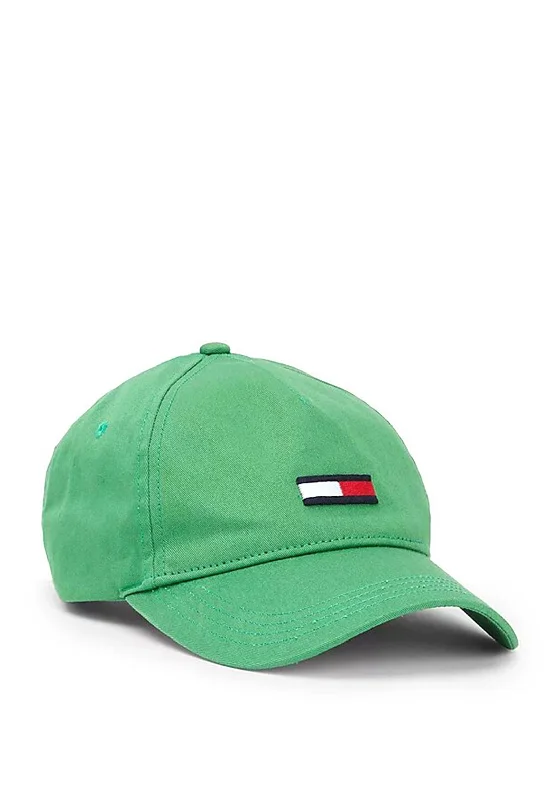 Tommy Jeans Flag Embroidery Baseball Cap, Coastal Green